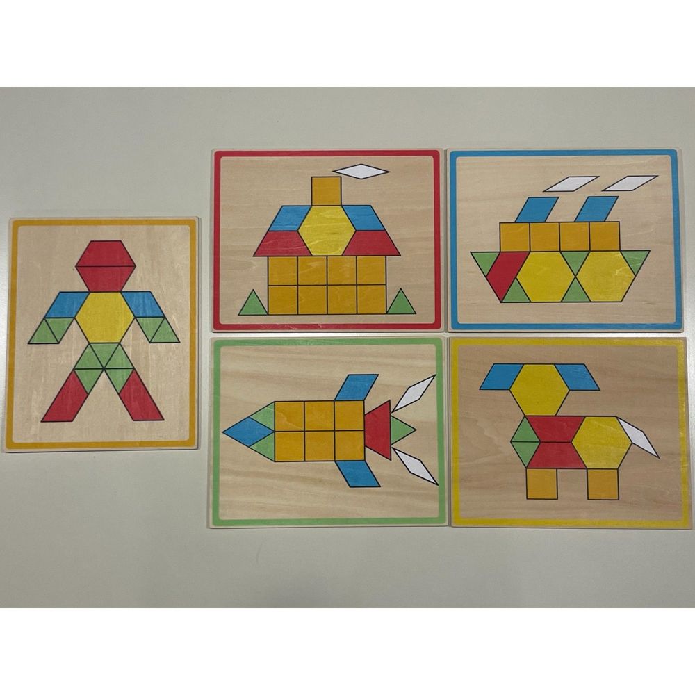 Melissa & Doug Pattern Block Puzzle Games